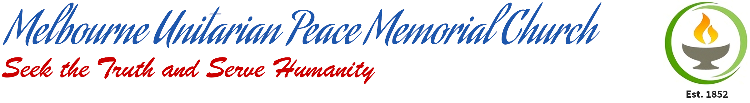 Melbourne Unitarian Peace Memorial Church Banner